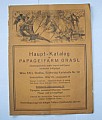 Katalog Farm papouška Grasl cca 1920