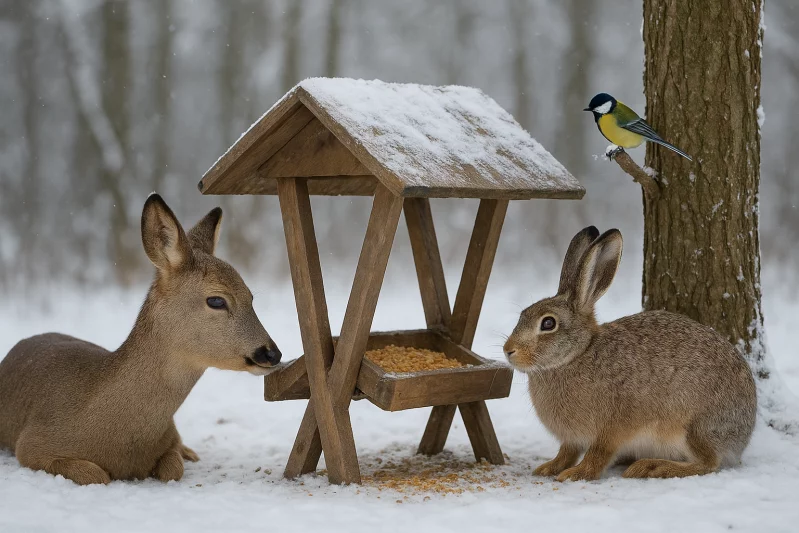 Vánoční přikrmování volně žijících živočichů