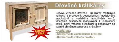 Dřevěné králikárny