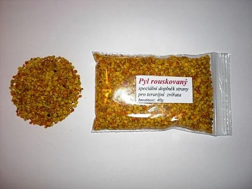 Květinový pyl-spec. doplněk stravy terar. zvířat