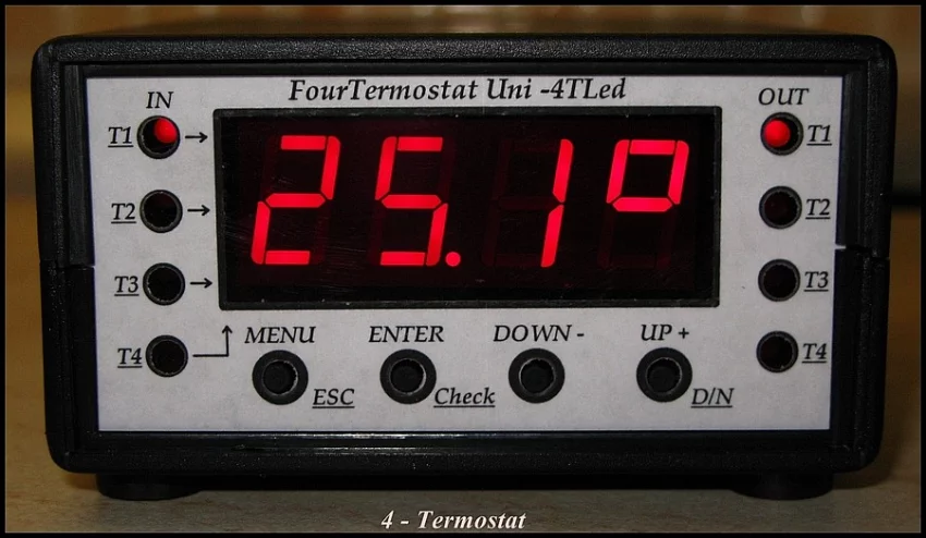 4-Termostat den/noc-vhodne do rack.