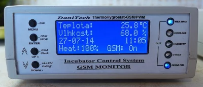 GSM - Termostat-TermoHygrostat-SMS na mobil