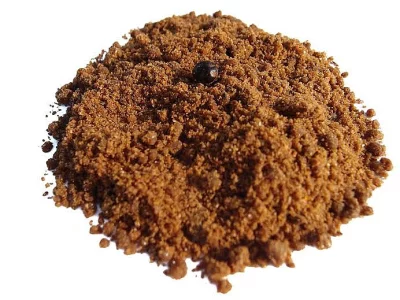 Vaječná míchanice s krevetkami a ovocem