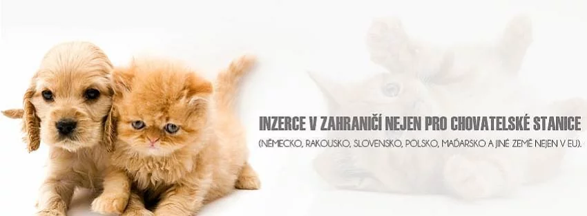 Inzerujte své ODCHOVY (štěňata+koťata) nejen v EU