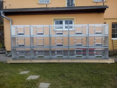 hliníkové voliéry a klece