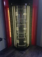 Terárium s 3 buňkami a LED podsvícením