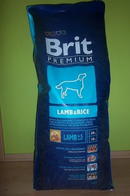 Prodám granule Brit Premium Lamb & Rice 15 kg