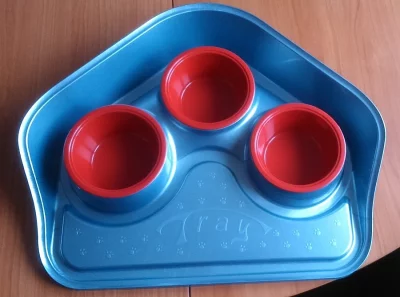 Plastová podložka se 3 miskami