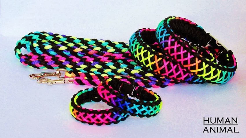 JEDINEČNÉ RUČNĚ PLETENÉ OBOJKY A VODÍTKA PRO PSY