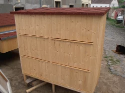 Zateplená 6-ti kotcová králíkárna