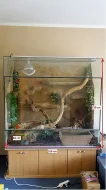 Prodej terária 160x150x80 cm s podstavcem
