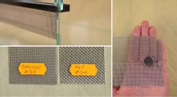 Nerezová tkanina (síťka), vodící lišta