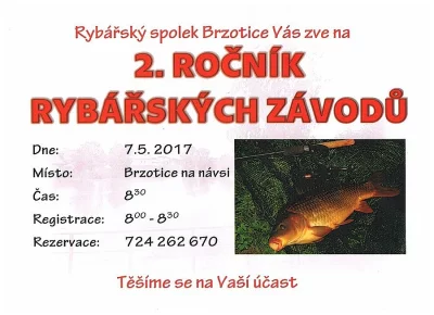 Rybářské závody 7.5.2017