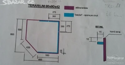 Terárium se stolkem - na míru