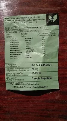 Travni lucni seminko smes-seminko pastevni