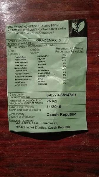 Travni lucni seminko smes-seminko pastevni