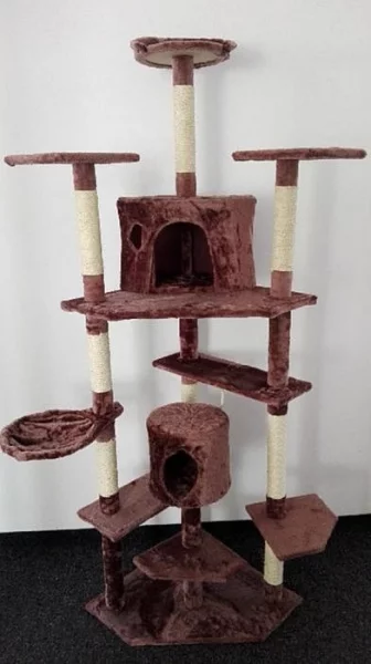 Nové škrabadlo s výškou 200 cm - hnědé