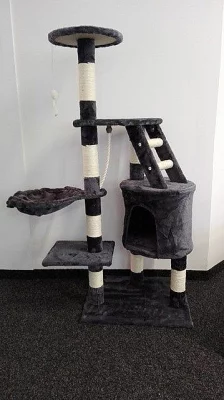 Nové škrabadlo s výškou 118 cm - šedé
