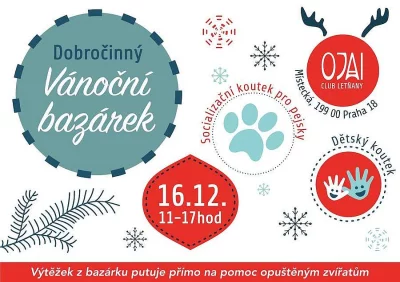 Charitativní bazárek PRAHA 16.12.