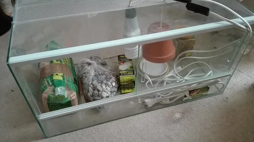 Terarium pro suchozemskou želvu