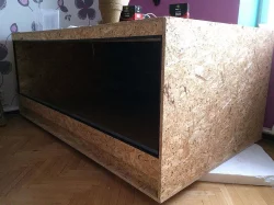 Terarium - nepoužité - Výška 83cm, hloubka 120cm, délka 200