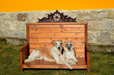 Dřevěná postýlka pro psa - pelíšek ze dřeva