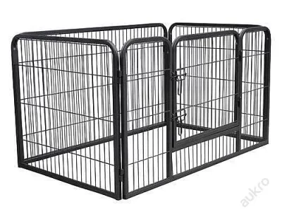 Nová kovová ohrádka pro psy - 125x80x70 výška