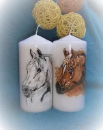 Ručně malované svíčky