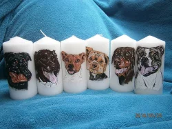 Ručně malované svíčky