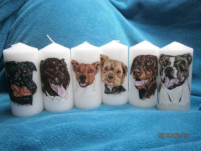 Ručně malované svíčky