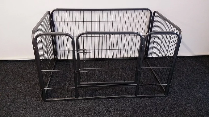 Nová kovová ohrádka pro psy - 125x80x70 výška