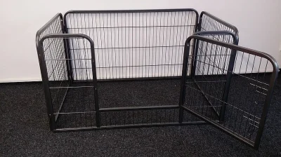 Nová kovová ohrádka pro psy - 125x80x70 výška