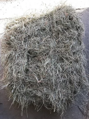 Malé hranaté balíky sena