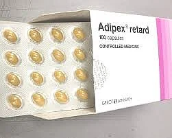 100 Tabletten Adipex Retard 15mg (für Fettleibigkeit, Gewich