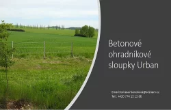 Betonové ohradníkové sloupky kůly