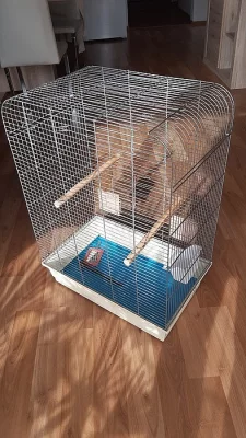 Starší klec pro papoušky 75x52x33