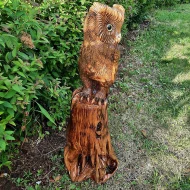 Dřevěná socha sova-(90cm)