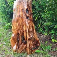 Dřevěná socha sova-(90cm)