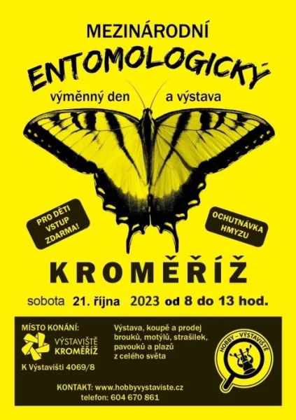 Prodejní výstava brouků a motýlů, Výstaviště Kroměříž