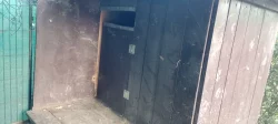 Zateplená bouda včetně ocelového voliéru, pro velkého psa.