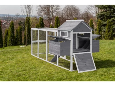Mobilní kurník s výběhem a košem na vejce KK22XXL
