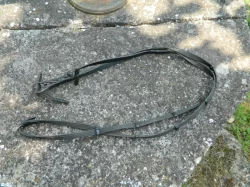 kožený nákrčník, otěže cob a třásně proti hmyzu WB