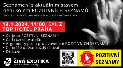 Seznámení s aktuálním stavem dění kolem POZITIVNÍCH SEZNAMŮ