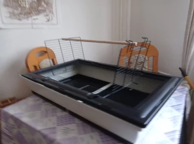 Rozkládací klec pro papoušky