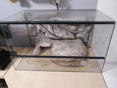 terarium s 3D pozadím /70x40x40/