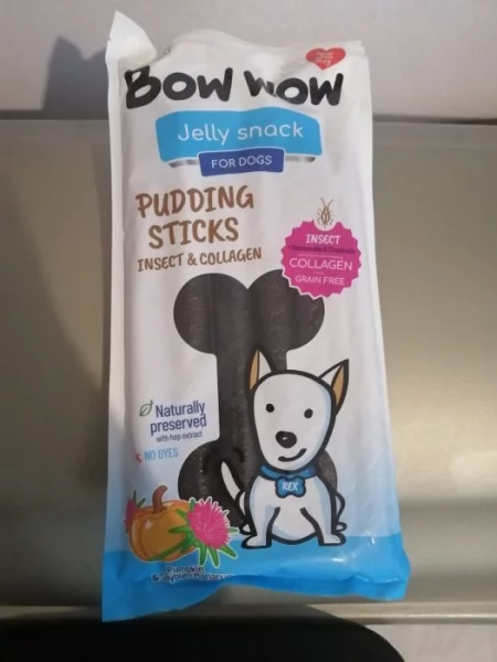 Bow Wow Jelly snack Pudding sticks 6 ks - balení