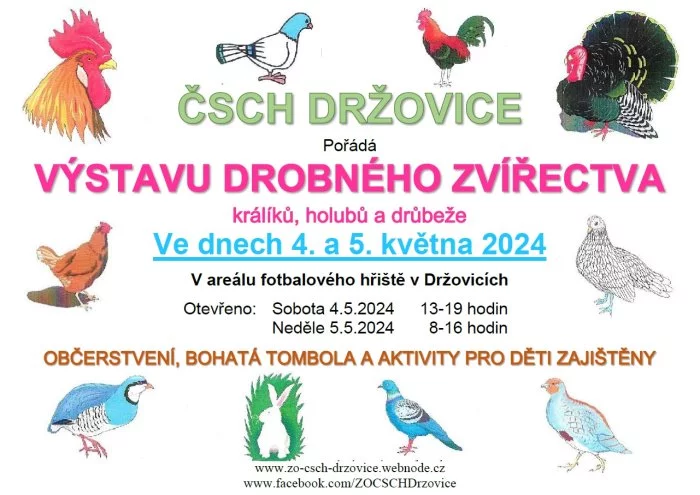 Výstava drobného zvířectva Držovice