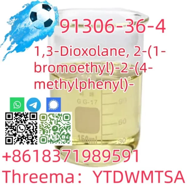 Yellow 2-(1-bromoethyl)-2-(p-tolyl)-1,3-dioxolane