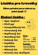 Lízátka pro krevetky, olšové šišky, vojtěškové pelety, mandlové listy, včelí pyl