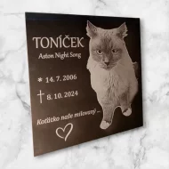 Náhrobní deska pro zvířecího člena rodiny